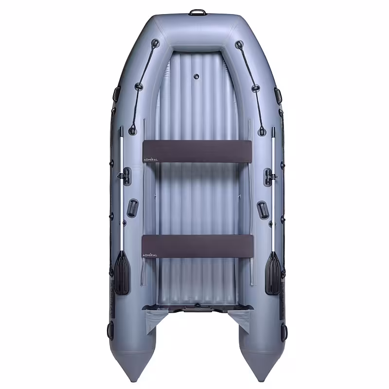 Лодка надувная ПВХ Адмирал 410, НДНД, серый