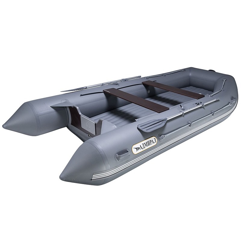 Лодка надувная ПВХ Адмирал 410, НДНД, серый