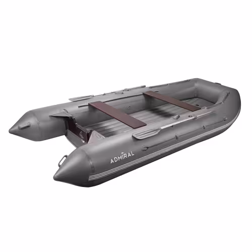 Лодка надувная ПВХ Адмирал 410, НДНД, графит