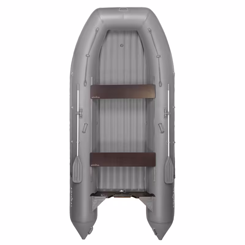Лодка надувная ПВХ Адмирал 410, НДНД, графит