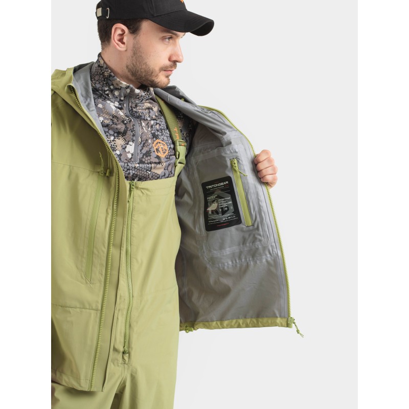 Костюм мужской Triton Gear Pike, ткань SoftTaslan, зеленый, размер 52-54, 182-188 см