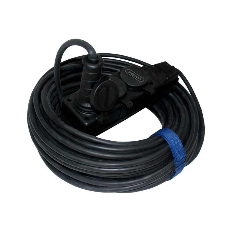 Удлинитель силовой трехместный Энаргит КГ315-10-3-44 (16 А, 3.5 кВт, 10 м)