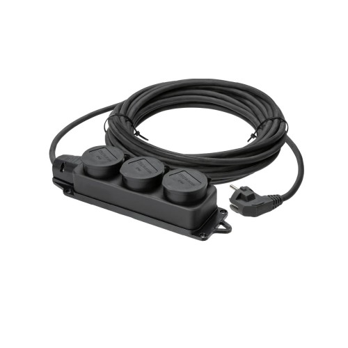 Удлинитель-шнур силовой трехместный TDM Electric УШз16-103 (16 А, 3.5 кВт, 10 м)