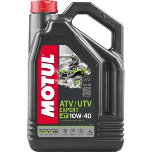 Масло моторное синтетическое для 4Т двигателей Motul ATV UTV Expert, 4 л