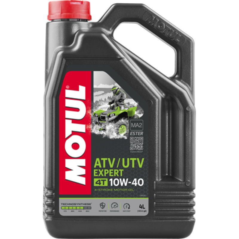 Масло моторное синтетическое для 4Т двигателей Motul ATV UTV Expert, 4 л