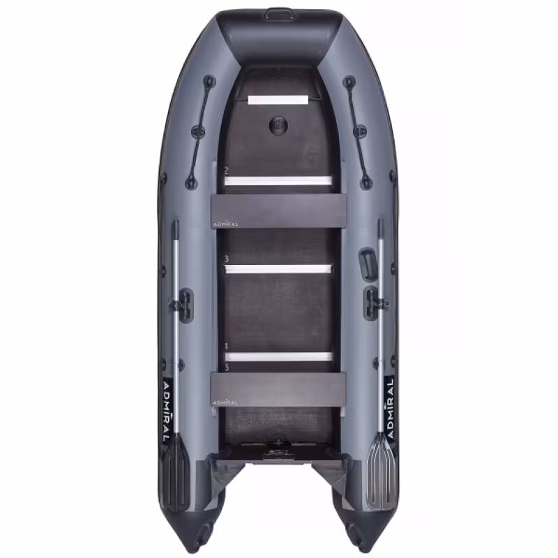 Лодка надувная ПВХ Адмирал 320 Classic, пайол фанерный, синий/серый