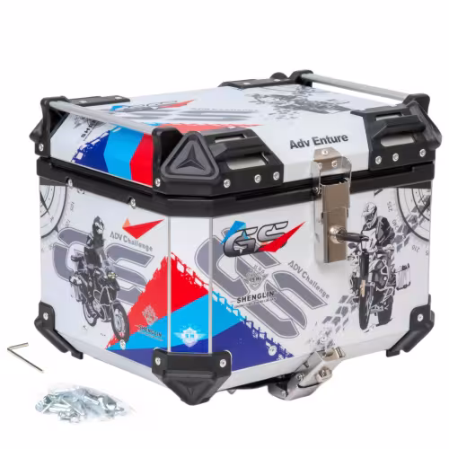 Кофр для мототехники Motoland алюминий, 45 л