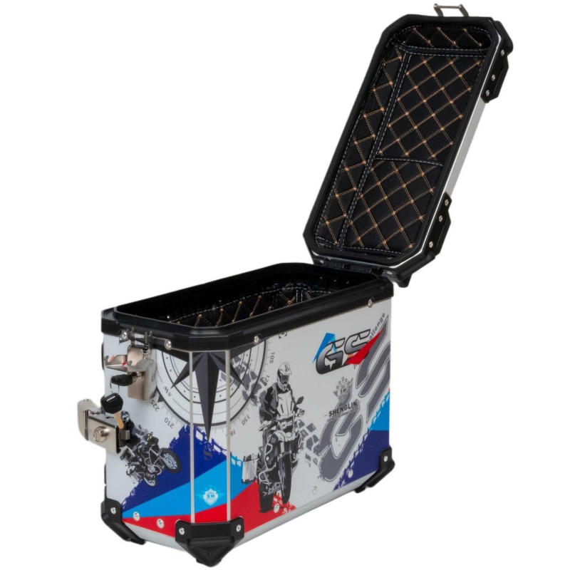 Кофры боковые для мототехники алюминий, 74 л