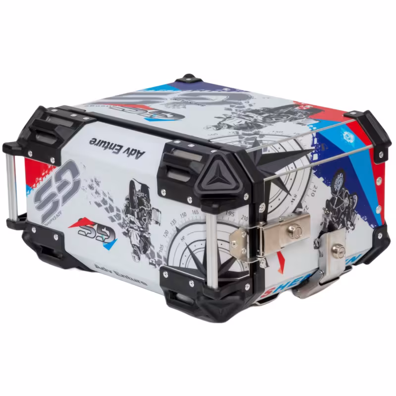 Кофры боковые для мототехники алюминий, 74 л