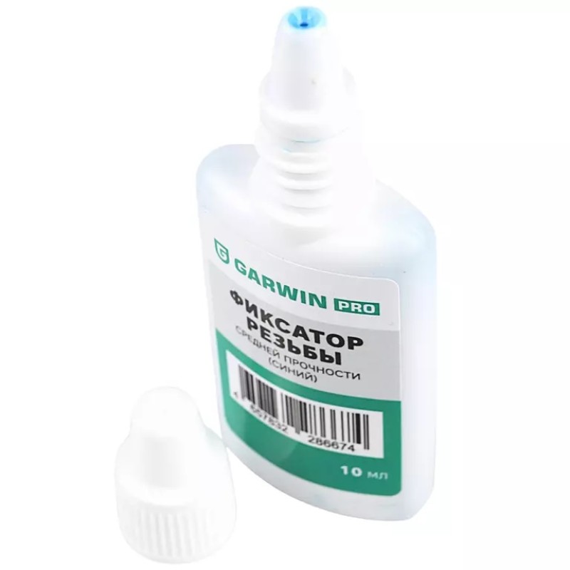 Фиксатор резьбы средней прочности Garwin Pro, 10 мл, синий