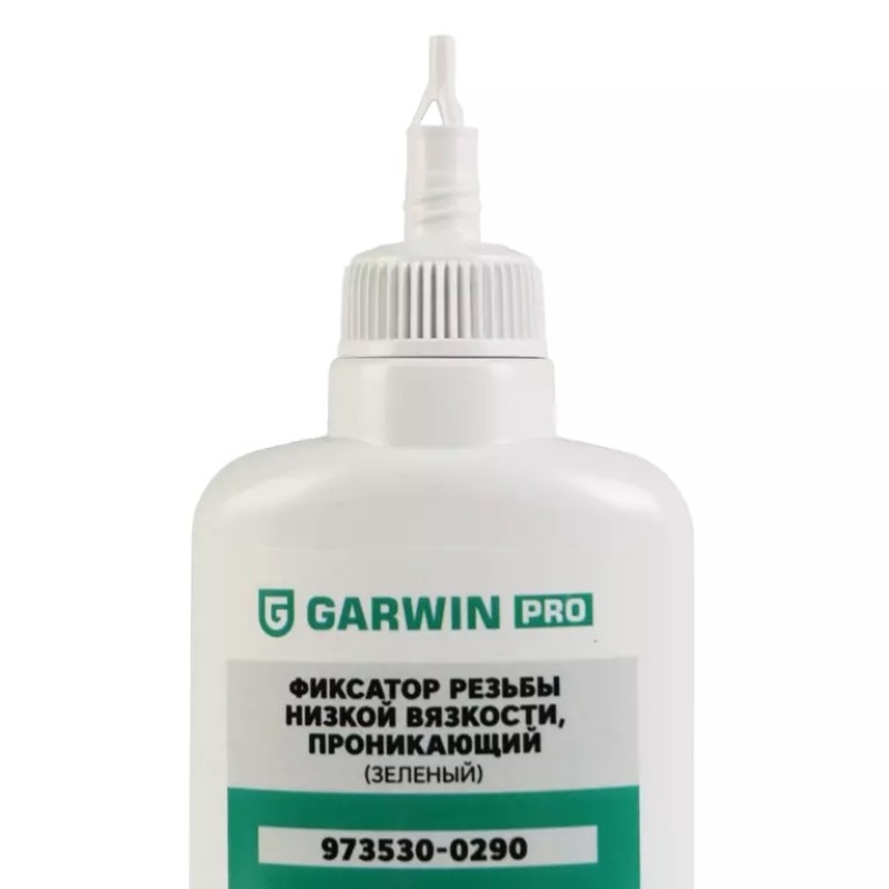 Фиксатор резьбы низкой вязкости Garwin Pro, 50 мл, зеленый