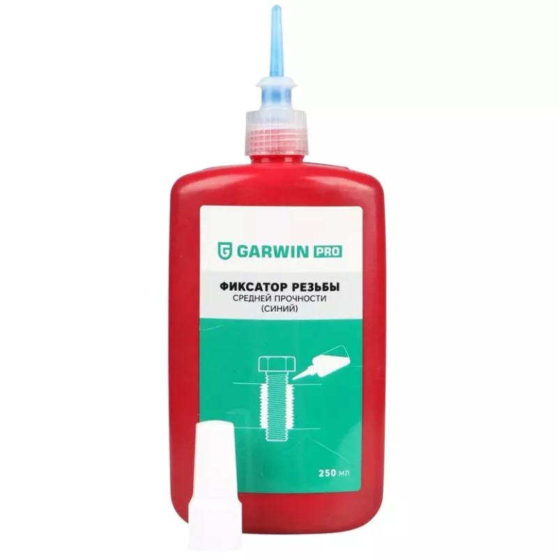 Фиксатор резьбы средней прочности Garwin Pro, 250 мл, синий