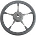 Колесо рулевое Volanti Luisi Riva RSL, серый, спицы серебряные, 320 мм