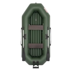 Лодка надувная ПВХ Тонар Шкипер А280НТ, НДНД, зеленый