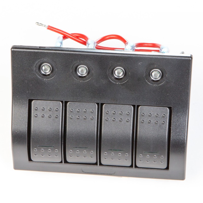 Панель бортового питания Skipper 4 переключателя, автоматы