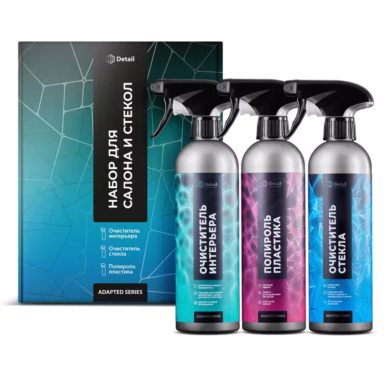 Набор для ухода за салоном и стёкла автомобиля Adapted Series Detail DT-0523