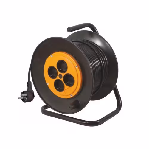 Удлинитель четырехместный на катушке (16 А, 3.5 кВт, 60 м)