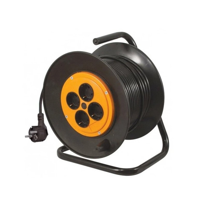 Удлинитель четырехместный на катушке (16 А, 3.5 кВт, 60 м)