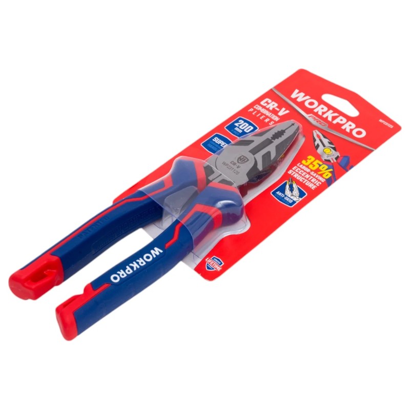 Пассатижи комбинированные WorkPro WP231125, 200 мм