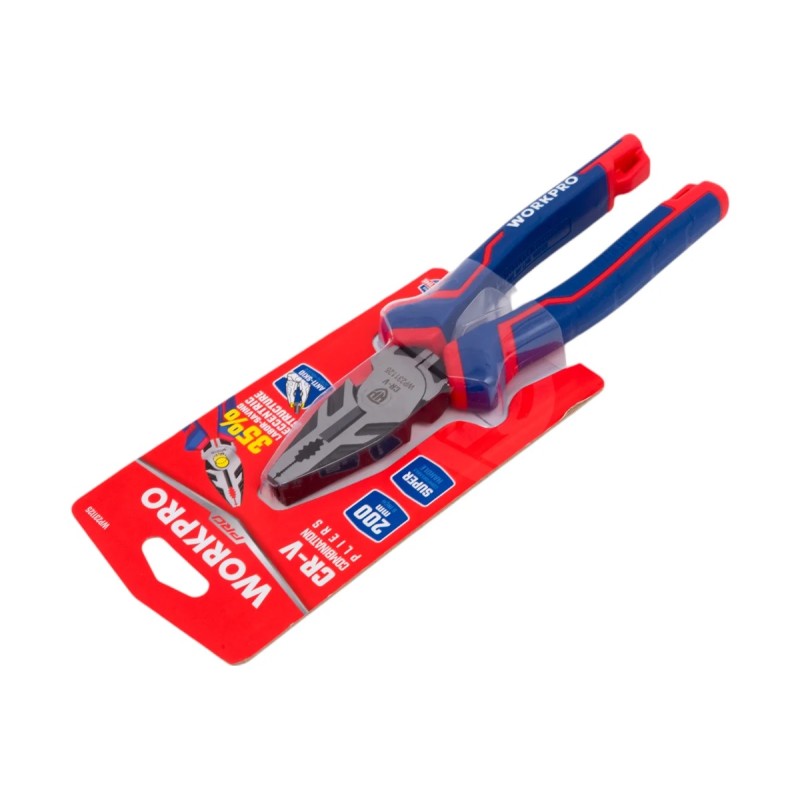 Пассатижи комбинированные WorkPro WP231125, 200 мм