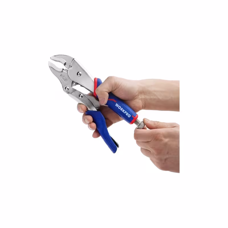 Клещи зажимные WorkPro WP231074, 250 мм, с изогнутыми губками