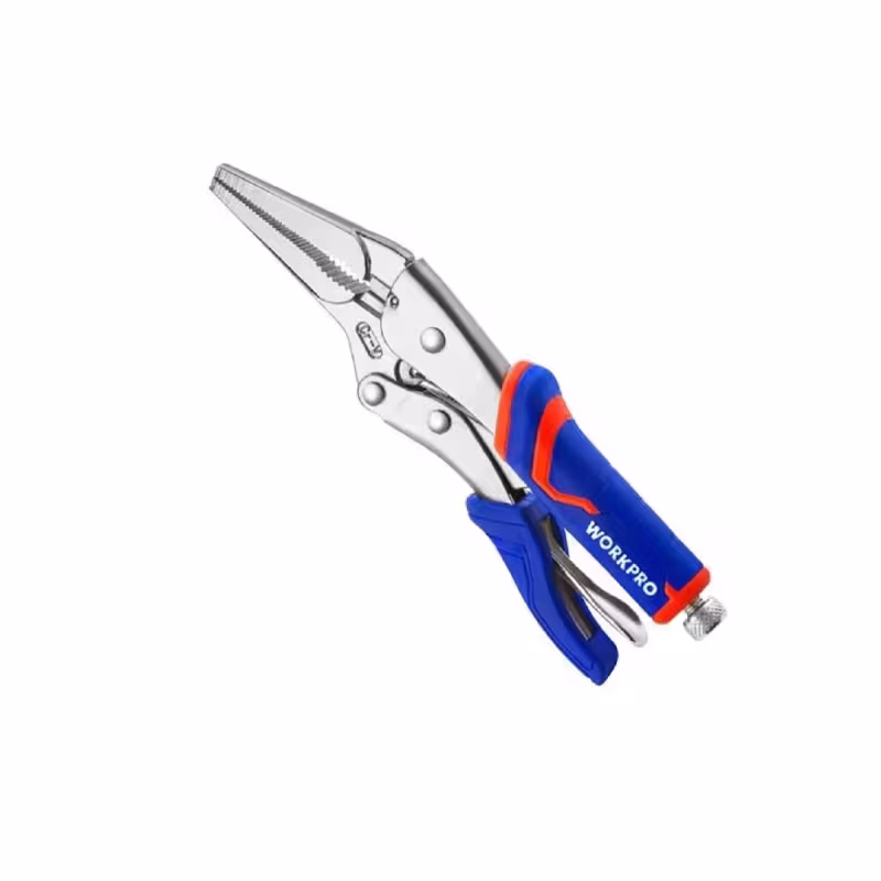 Клещи зажимные удлиненными WorkPro WP231075, 165 мм