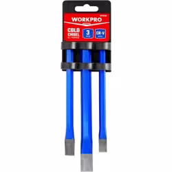 Набор зубил WorkPro WP201302, 3 шт
