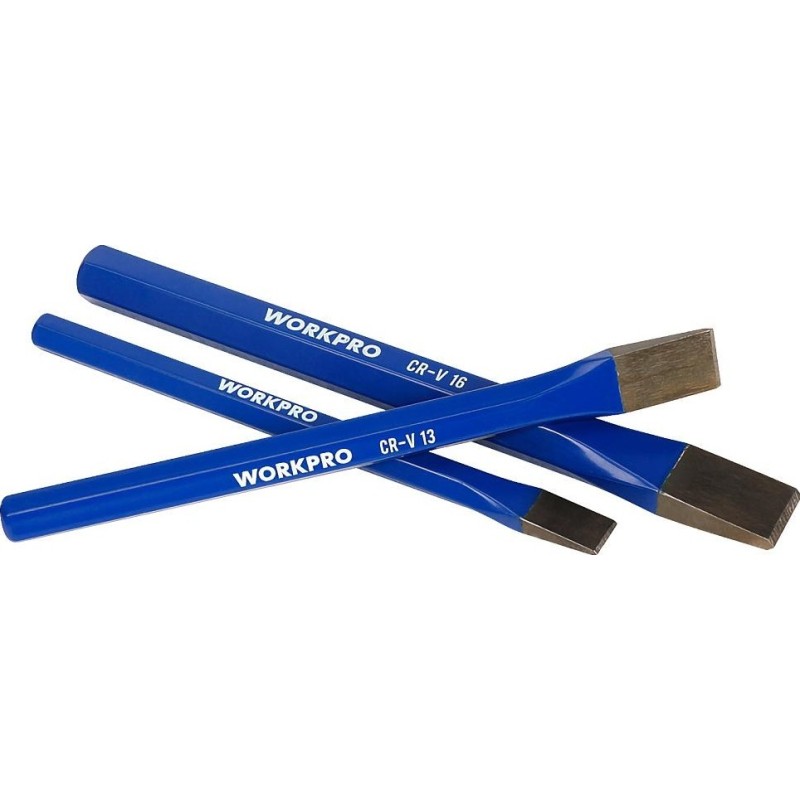 Набор зубил WorkPro WP201302, 3 шт