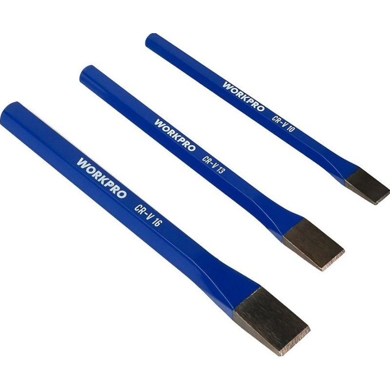 Набор зубил WorkPro WP201302, 3 шт