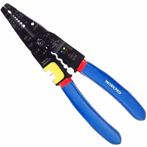 Клещи обжимные многофункциональные WorkPro WP291009, 210 мм