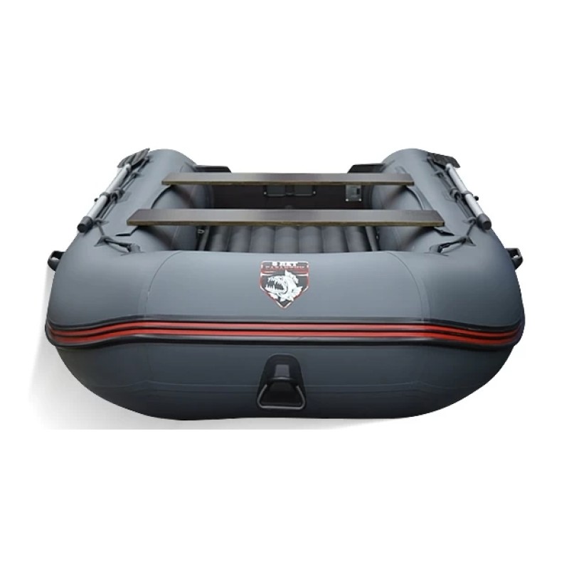 Лодка надувная ПВХ HunterBoat 390 А, НДНД, серый