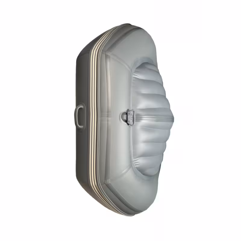 Лодка надувная ПВХ Адмирал 380, НДНД, красный/серый