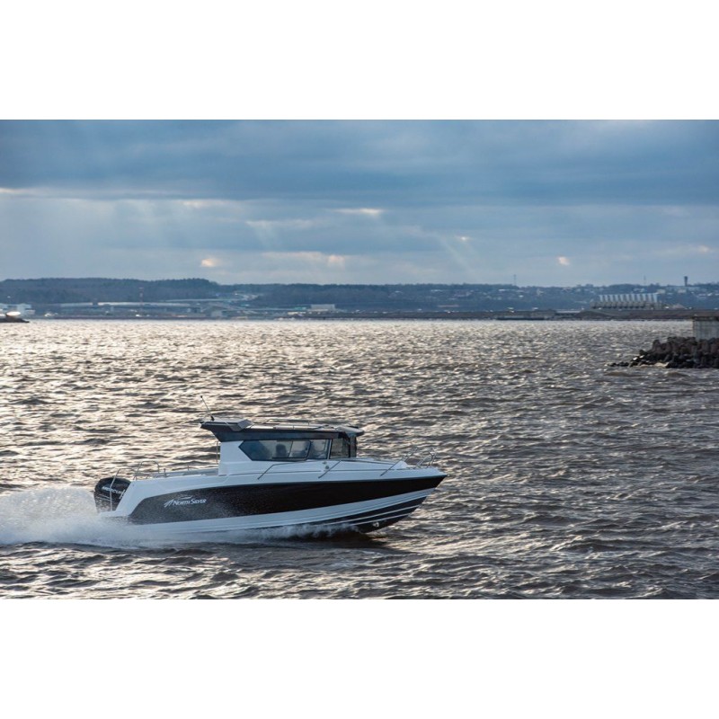 Лодка моторная NorthSilver Star Cabin 780 с мотором Mercury V 350 XL Verado AMS