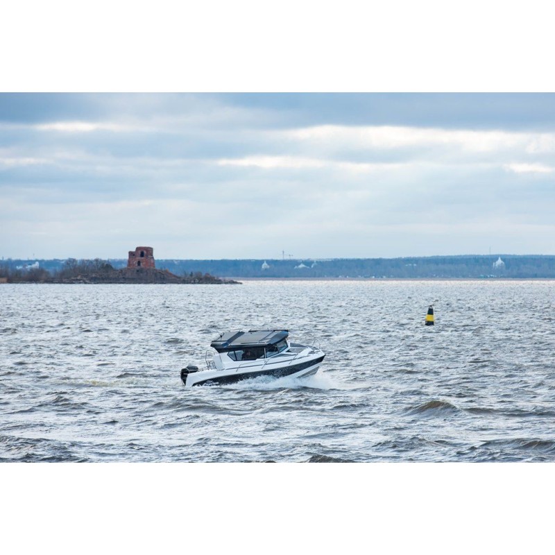 Лодка моторная NorthSilver Star Cabin 780 с мотором Mercury V 350 XL Verado AMS