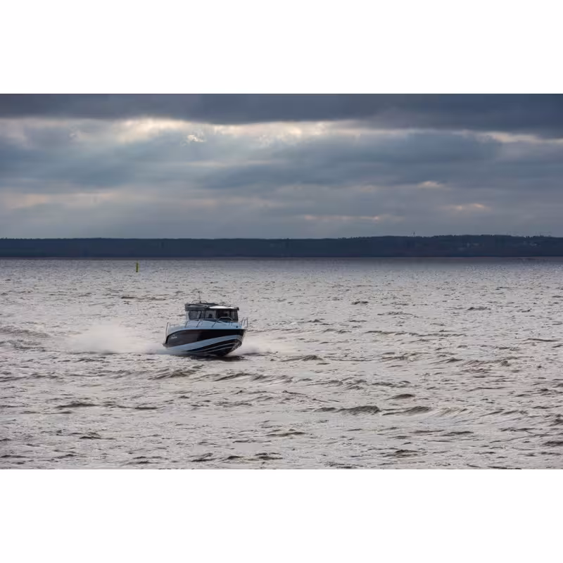 Лодка моторная NorthSilver Star Cabin 780 с мотором Mercury V 350 XL Verado AMS