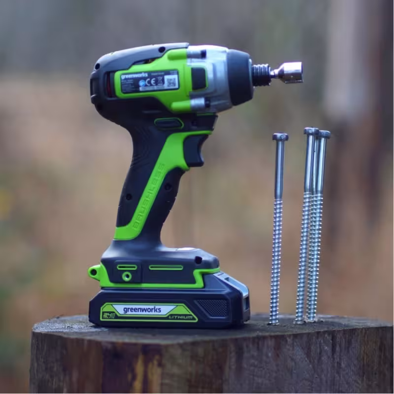 Гайковерт аккумуляторный ударный Greenworks GD24ID3