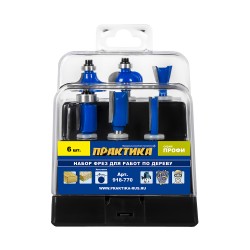Набор фрез по дереву Практика 918-770, 6 шт