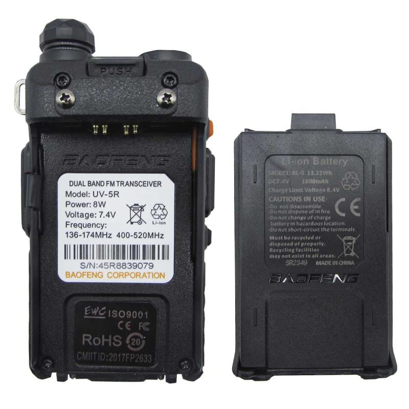 Радиостанция портативная Baofeng UV-5R 8W, 3 режима