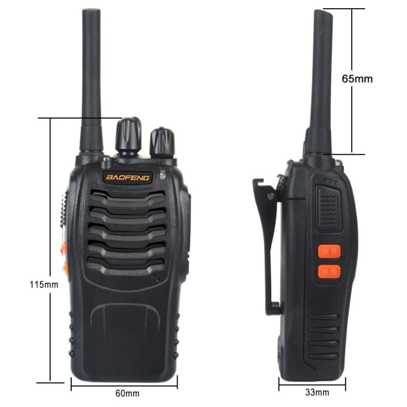 Радиостанция портативная Baofeng BF-888H комплект 2 шт