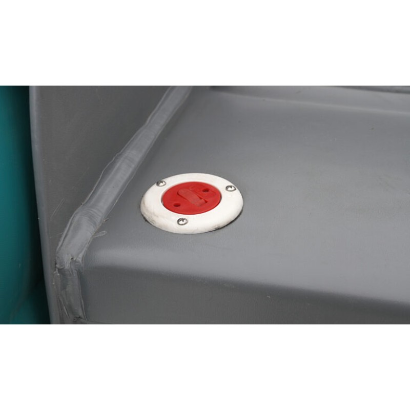 Лодка надувная РИБ с рулевой консолью Angler Tornado 470, серый/оранжевый