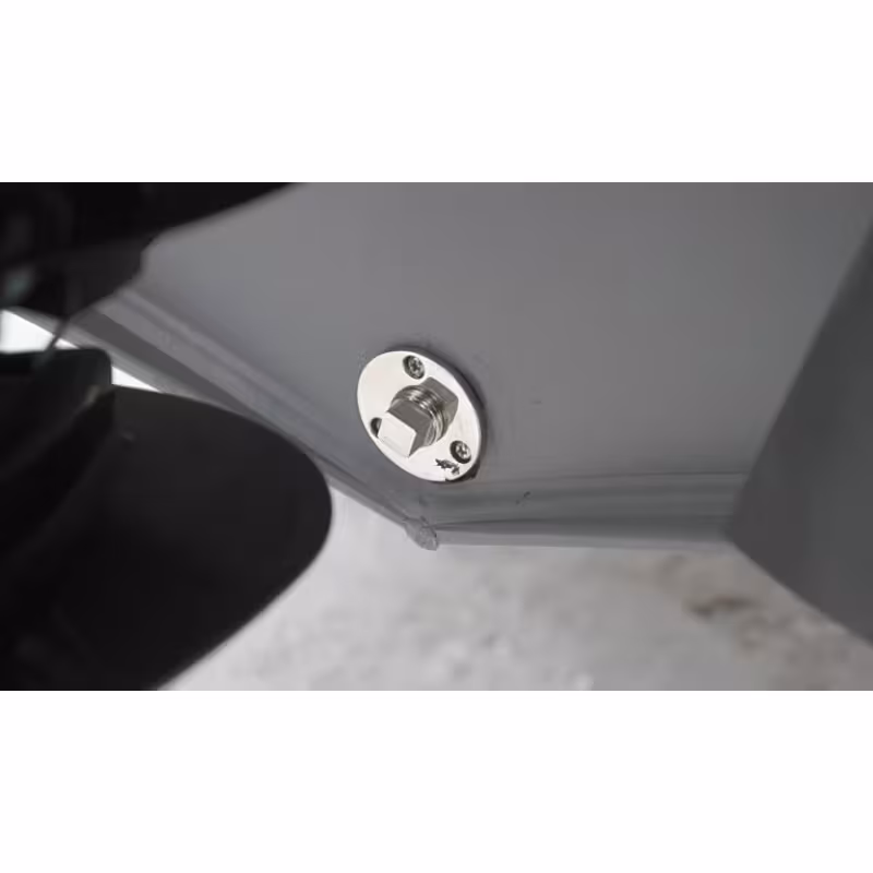 Лодка надувная РИБ с рулевой консолью Angler Tornado 470, серый/оранжевый