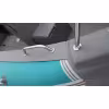 Лодка надувная РИБ с рулевой консолью Angler Tornado 470, серый/оранжевый