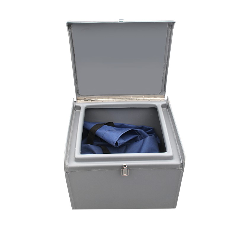 Лодка надувная РИБ с рулевой консолью Angler Tornado 470, серый/оранжевый