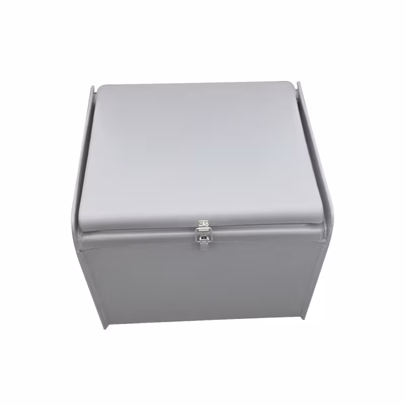 Лодка надувная РИБ с рулевой консолью Angler Tornado 470, серый/оранжевый