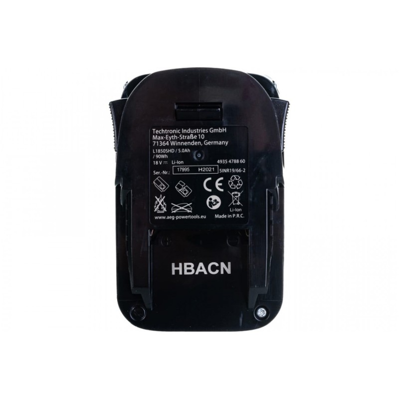 Аккумулятор AEG L1850SHD (Li-Ion, 18В, 5Ач)
