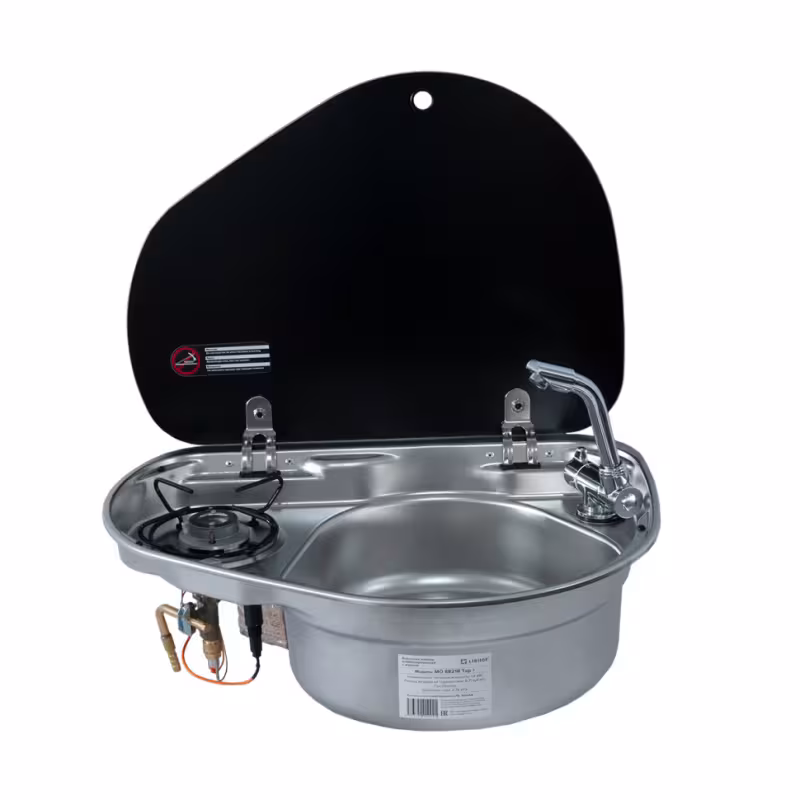 Плита комбинированная газовая со встроенной мойкой Libhof MO 8821R Tap+