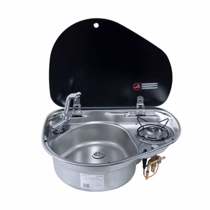 Плита комбинированная газовая со встроенной мойкой Libhof MO 8821R Tap+