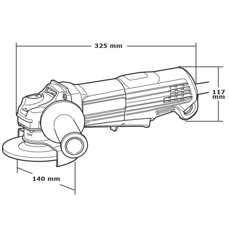 Шлифмашина угловая сетевая Makita GA5050R