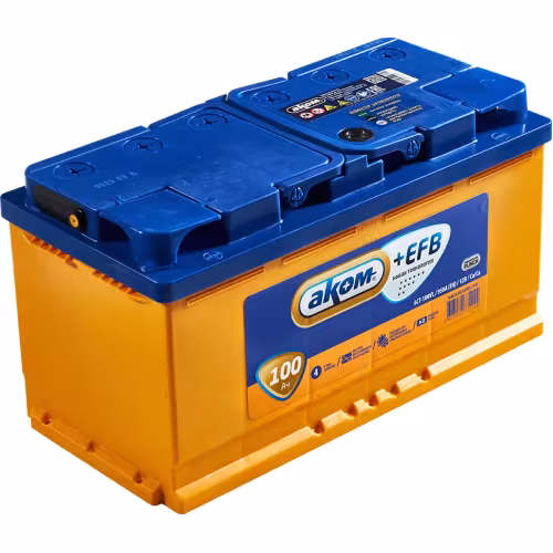 Аккумулятор тяговый Аком + EFB L+ 100Ah, 12V
