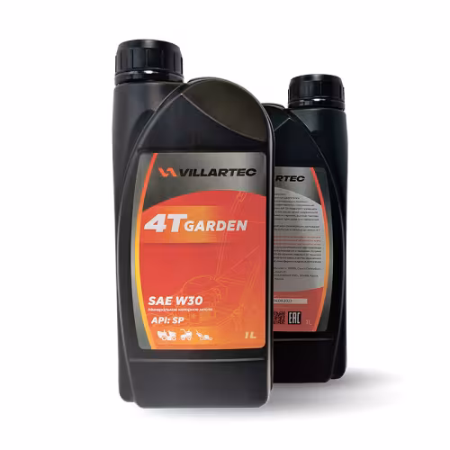Масло моторное минеральное для 4T двигателей Villartec Garden, 1 л